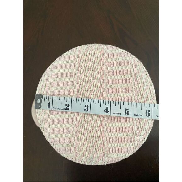 SIGRID OLSEN NWT Woven Pink & Cream Bucket Beach Bag Purse Tote - Picture 9 of 9